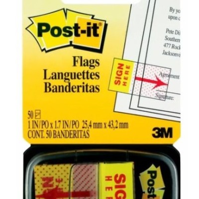3M POST-IT FLAG TAPE (Sign Here)