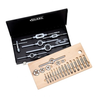 HAND TAP AND DIE SET, VOLKEL, 48007, HSS-G