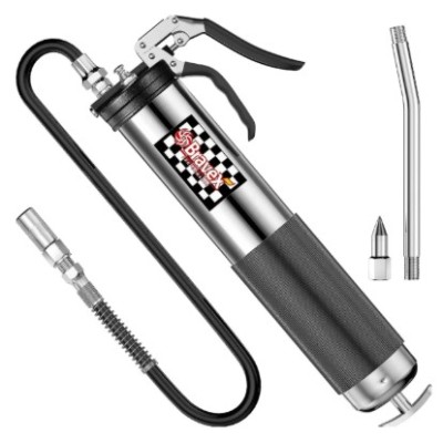 Bravex Grease Guns with 18inch Hose Pistol Grip Grease Gun 6000 PSI