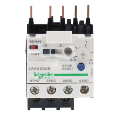 Schneider Electric LR2K Thermal Overload Relay 1NO + 1NC, 0.8  1.2 A F.L.C, 1.2 A Contact Rating, 100 W, 250 V