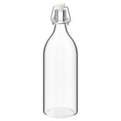 *IKEA KORKEN Glass Bottle With Stopper 1 L [5 Pcs]