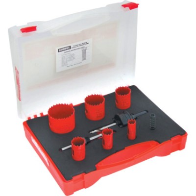 *Kennedy 9pc Variable Pitch Bi-Metal HSS Holesaw Kits for Electrician - KEN0502300K