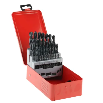 29PCS TWIST DRILL BIT SET FOR METAL, 1 16 MIN 1 2 MAX HSS