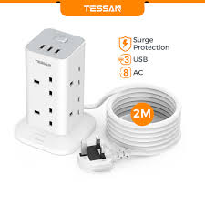 TESSAM Multiplug Tower Extension Socket