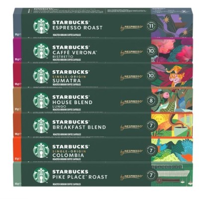 Starbucks by Nespresso Roast Coffee Capsules, Sleeve of 10