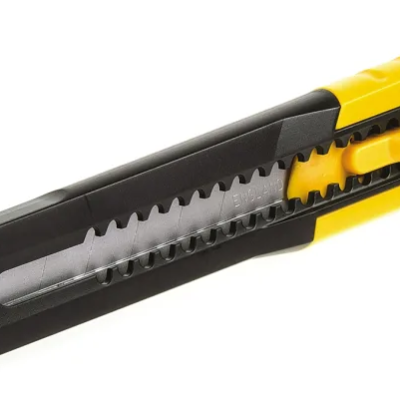 KNIFE, RETRACTABLE, SNAP-OFF BLADE KNIFE, 9MM BLADE