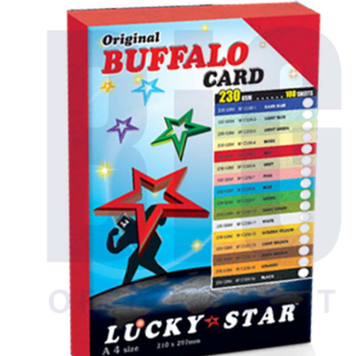 LUCKY STAR BUFFALO FANCY CARD A4 230GSM