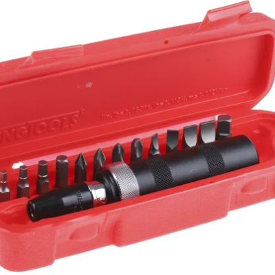 Teng Tools Square Drive, Phillips, Hex, Torx Impact Driver Set 15 Pieces