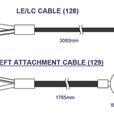 *ACCESSORIES FOR FUSION F600 PERSONAL TRAINER MACHINE - 129(Left Attachment Cable 1765mm)