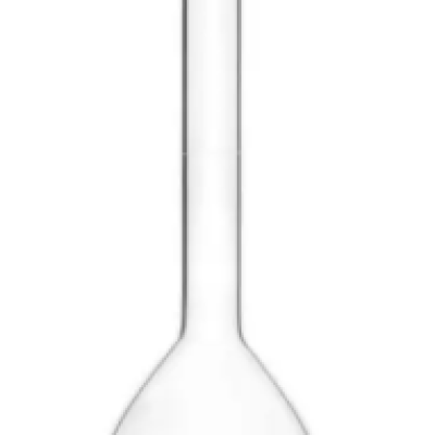 DWK Duran Volumetric Flask 100 mL with One Graduation Mark, Polyethylene Stopper, NS 14 23 (2pcs pack)