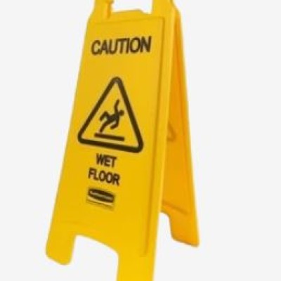 Rubbermaid Caution Wet Floor Safety Sign Yellow