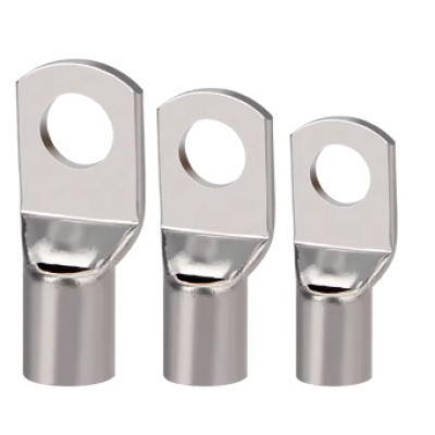 SC copper tin-plated cold-pressed terminal block wire lug 16mm2 x M8 100pcs