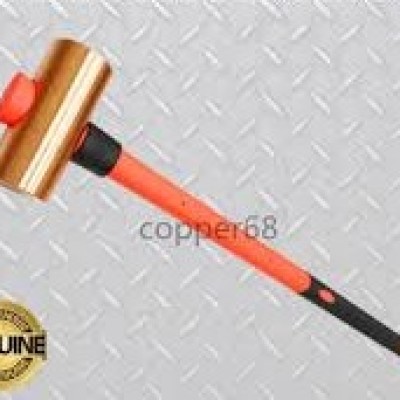 Copper Brass Hammer 18 lbs with Fiberglass Anti-Slip Rubber Cushion Grip Handle