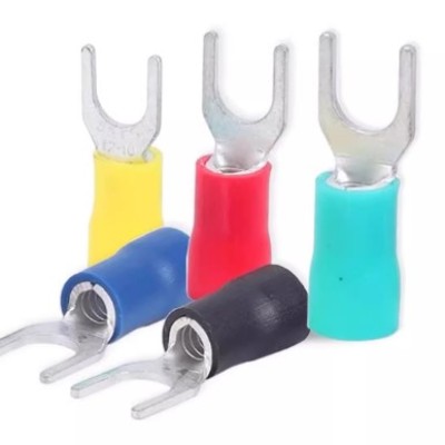 Cable Lug, Fork Flange Type, Insulated 1.5mm x M4 SV1.25-4S