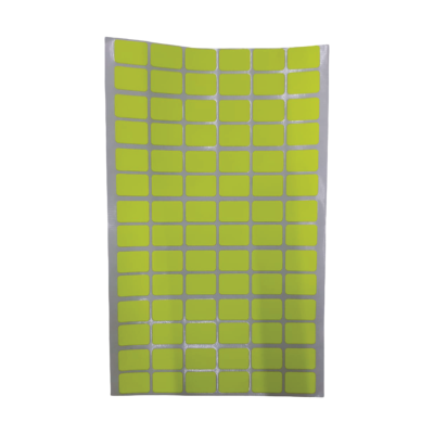 LABEL SELF ADHESIVE REC 10'S  FLUORESCENT COL 13X19MM