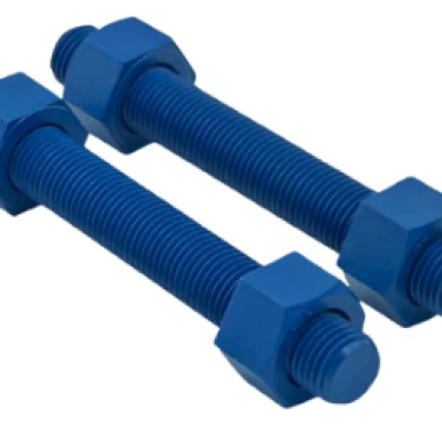 B7 STUD BOLT C W 2 HEX NUT (FCC BLUE)