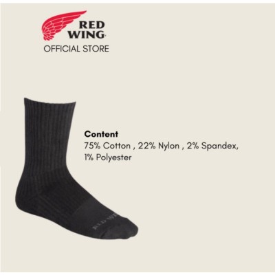*Red Wing Crew Socks Black 97266