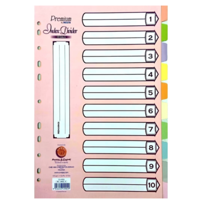 Campap 10 Colours Index Divider (CA4902)