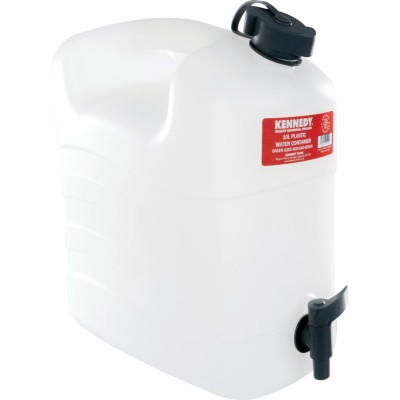 *Kennedy JERRY CAN WATER CONTAINER FOOD GRADE PLASTIC, WITH TAP 10LTR - KEN5406500K