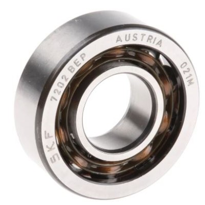 SKF 7202 BEP Single Row Angular Contact Ball Bearing- Open Type 15mm I.D, 35mm O.D