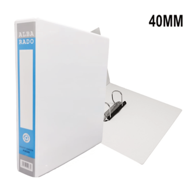 Alba Rado PVC 2D Ring File F4 Insert Binder 40MM