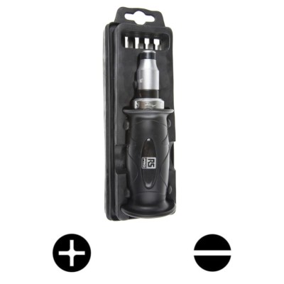 RS PRO 6 piece Phillips, Slotted Impact Screwdriver & Bit Set