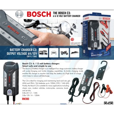 Bosch C3 Battery Charger for Light - Medium Vehicles