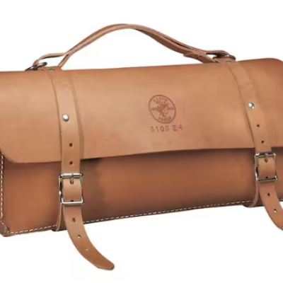BAG, TOOL BAG, EXTRA HEAVY DUTY LEATHER REINFORCED, 24"