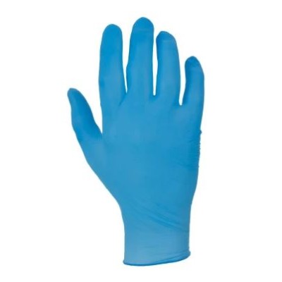 RS PRO Blue Powder-Free Nitrile Disposable Gloves, Size L, 100 per Pack