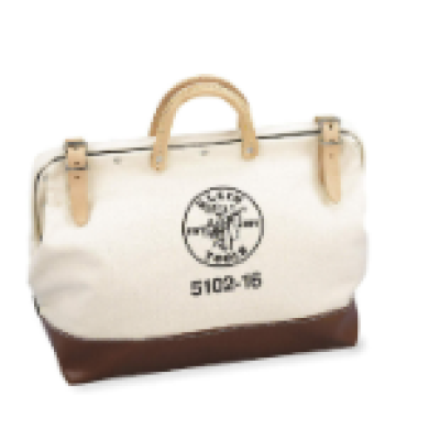 BAG, TOOL BAG, EXTRA HEAVY DUTY LEATHER REINFORCED, 24"