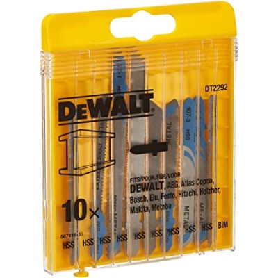 DeWALT DT2292-QZ 10 Piece Metal Cutting Jigsaw Blade Set