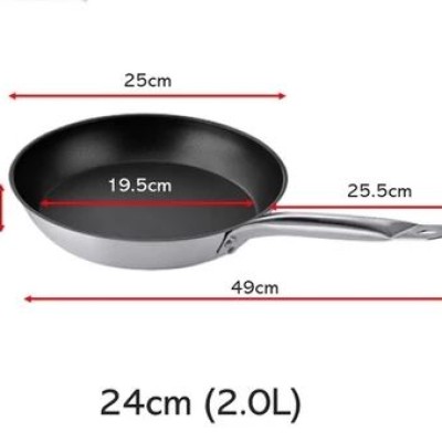 SOUP POT STAINLESS STEEL (2L X 14-16CM)