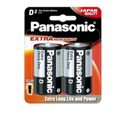 Panasonic Heavy Duty D Size Battery - 2pcs