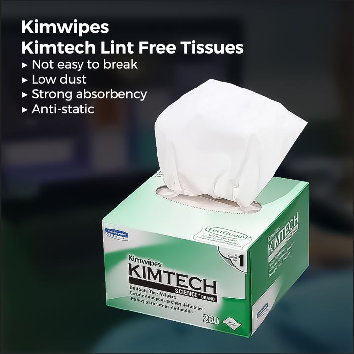 Kimwipes Kimtech FTTH Fiber Wipe Anti-Static Dust-Free Lint Free Tissues