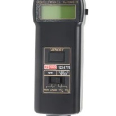 RS PRO TACHOMETER BEST ACCURACY 0.05 % - CONTACT, OPTICAL LCD 99999RPM 303-91-447