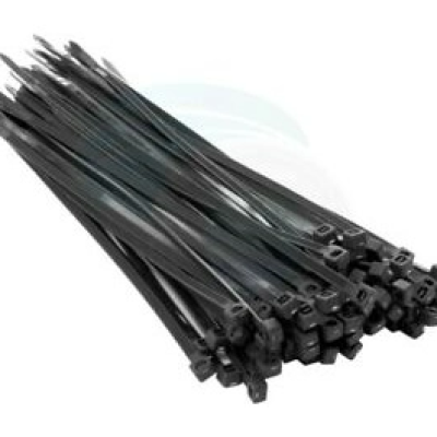 8" 200mm x 4.8mm PVC Black Cable Ties