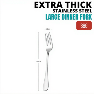 Extra Thick Cutlery Hotel Quality Stainless Steel Large Dinner Fork