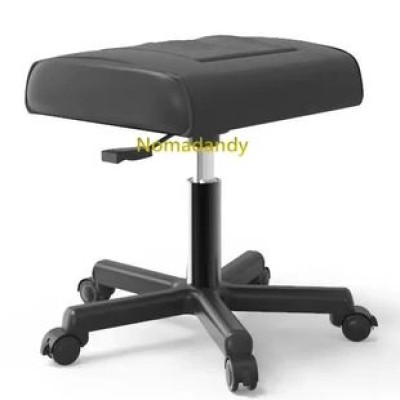 Chair Stool Office Foot Rest Office Stool Sofa Leg Rest with Height Adjustment and Wheels Leg Tiredness Relief