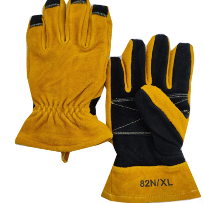 HySafety Structural Heat Resistance NFPA1971 Fire Fighter Cowhide Leather Gloves, 7882, XS - 2XL