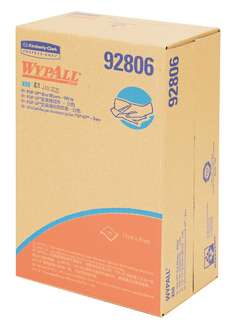 KIMBERLY-CLARK PROFESSIONAL WYPALL* X60 POP UP BOX MFR Part: 92806