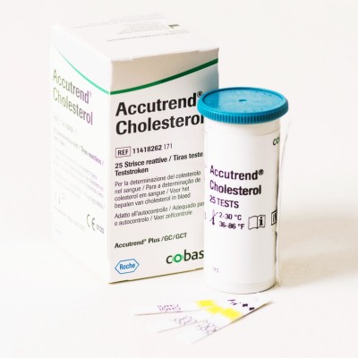 *Roche Accutrend Cholesterol Test Strips [25s]