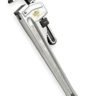RIDGID 31105 824 Straight Pipe Wrench, 24 Inch Length, Aluminium