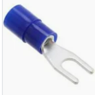 Cable lug, fork flange type, insulated, 6.0mm2 x M6