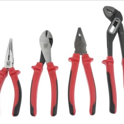 RS PRO 4-Piece 250mm Chrome Vanadium Steel Plier Set Plier Set