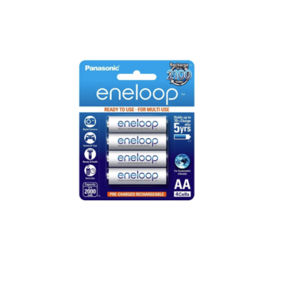 Panasonic Eneloop Rechargeable Battery AA 2000mAh, 4Pcs Pack