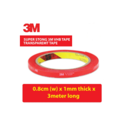 3M VHB 4910 Double Side Sided Mounting Foam Tape 8mm x 3 Meter