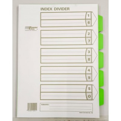 A4 5 Tab Paper Index Divider