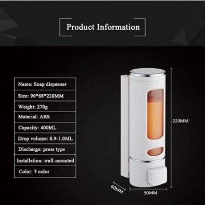 *Wall Mounted Soap Dispenser 400 ml