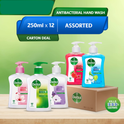 Dettol Antibacterial Hand Wash 250mlX12 (CTN)