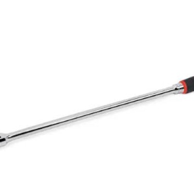 1 2" Drive Dual 80 Technology Soft Grip Long Handle Flex-Head Ratchet (Red)